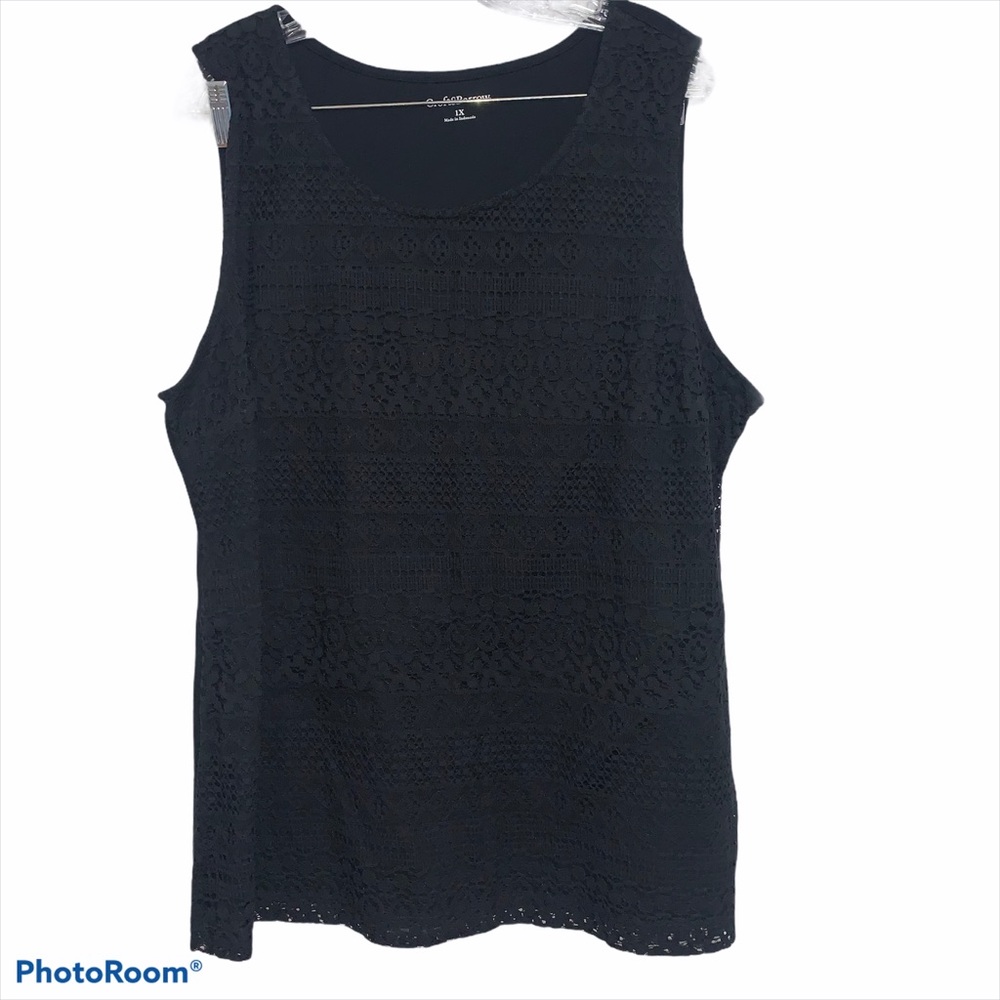 Croft & barrow NWT 1X black tank top